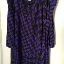 Plus Size Clothes Purple Dress 2x