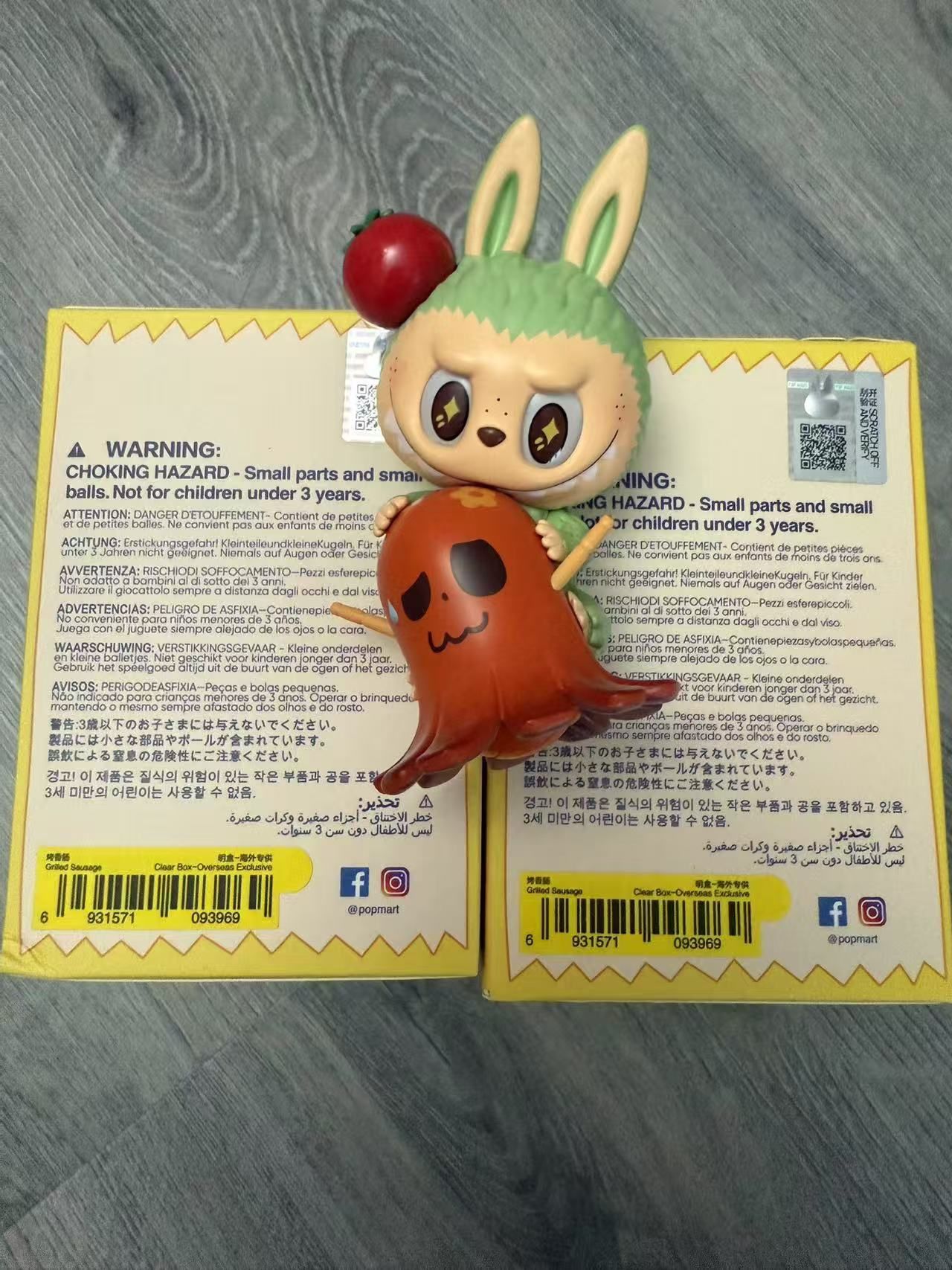 AUTHENTIC Labubu THE MONSTERS Wacky Mart Grilled Sausage IN HAND US SELLER 🇺🇸