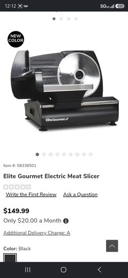 Elite Gourmet electric Meat slicer