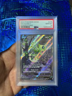Pokemon Fusion Strike - Celebi V # 245 PSA 10