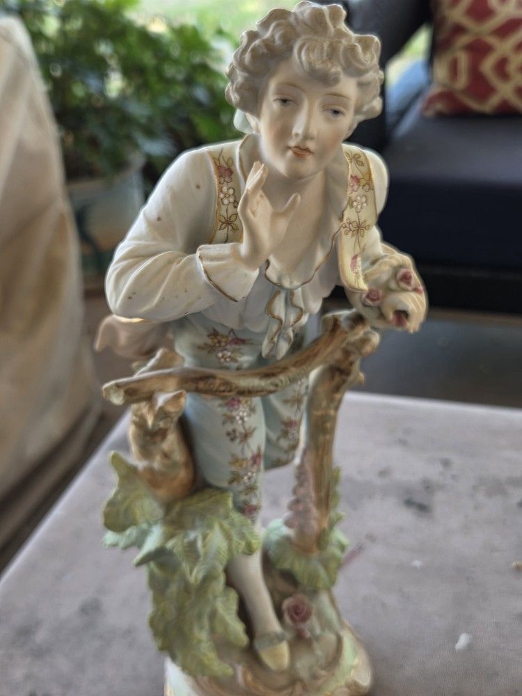 Antique Pair Porcelain