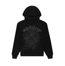 Sp5der phantom web hoodie black