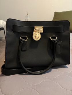 Michael Kors Hamilton Medium Black Saffiano Leather Satchel – $90 OBO