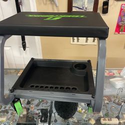 New Open Box Rolling Shop Stool 