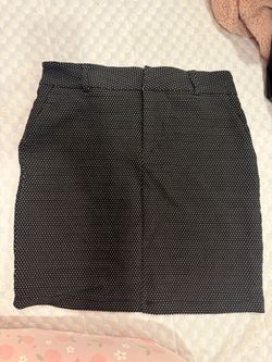 Black Polka Dot Mini Skirt