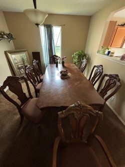 8 seat dining set table with chairs