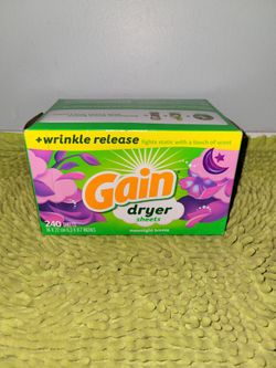Gain 240 Dryer Sheets
