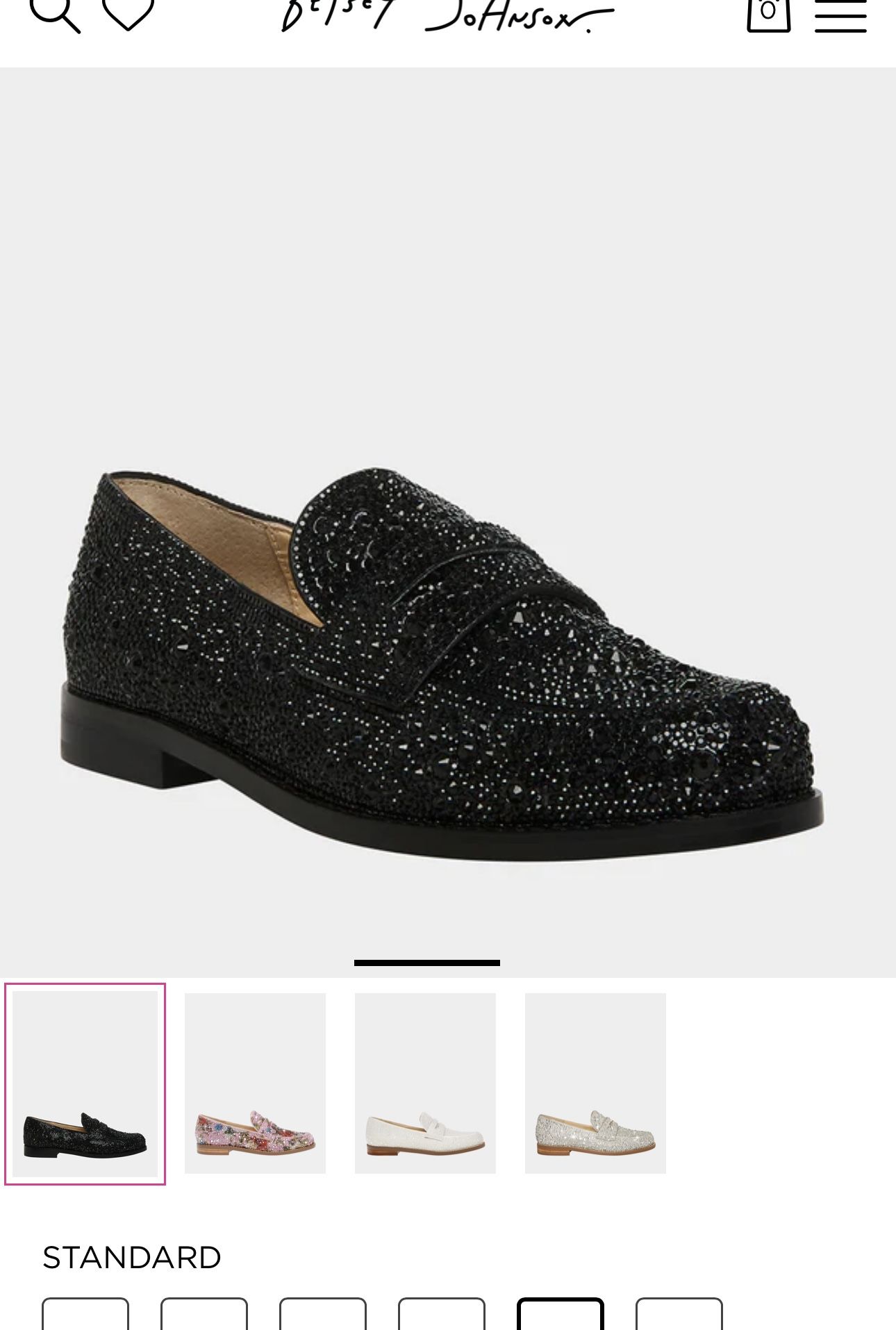 Betsey Johnson Aron Black Loafers