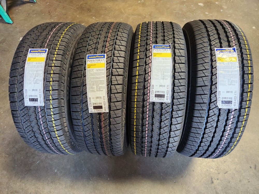 265 / 70 R 17 NEW TIRES GOODYEAR