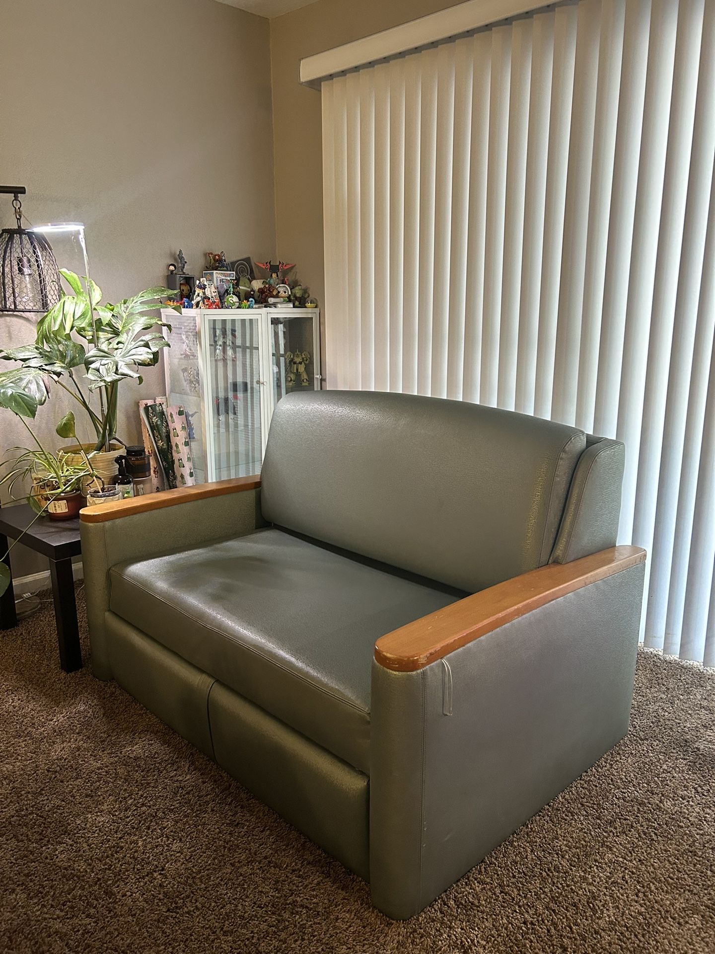 Green Convertible Sleeper Sofa/Couch