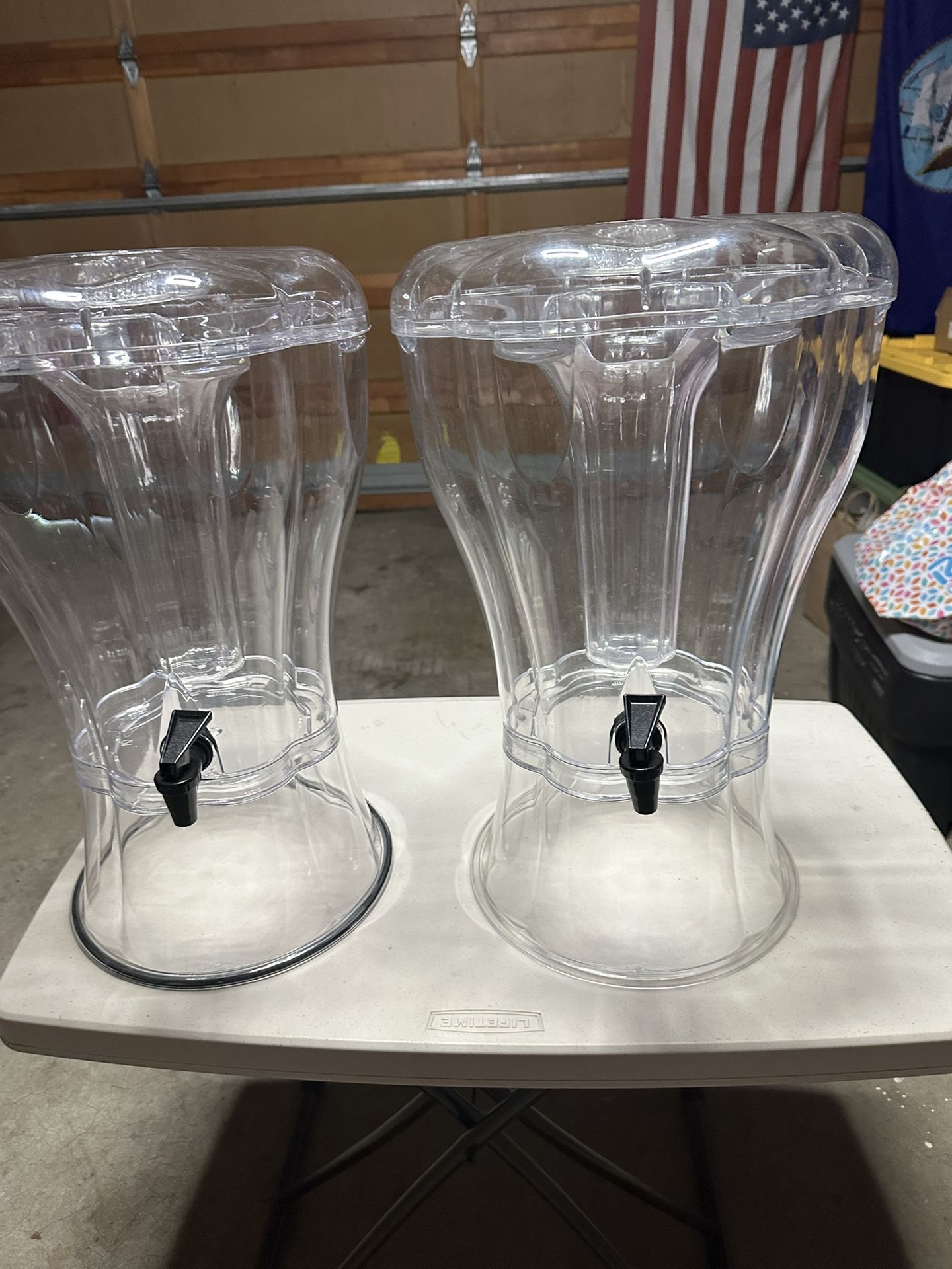 Clear dispensers for large parties