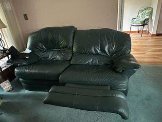 Free leather couch (Recliner) & 2 Chairs