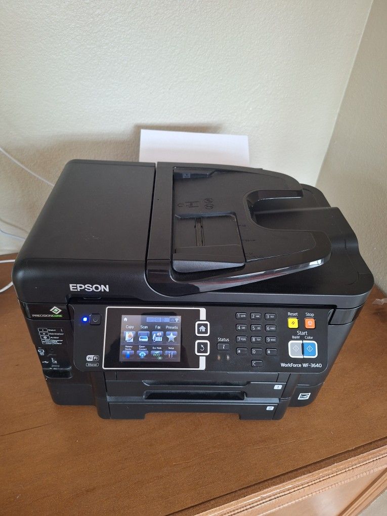 Epson WorkForce WF-3640 Wireless Color All-in-One Inkjet Printer with Scanner and Copier