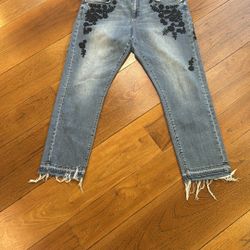 Anthropologie Pilcro Mid Rise Slim Boyfriend Jeans