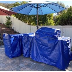 BBQ island grill cover heavy duty