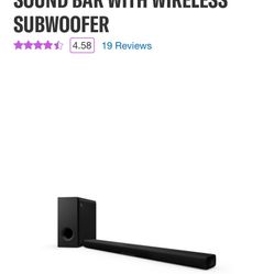 Yamaha Soundbar And Wireless Subwoofer NEW