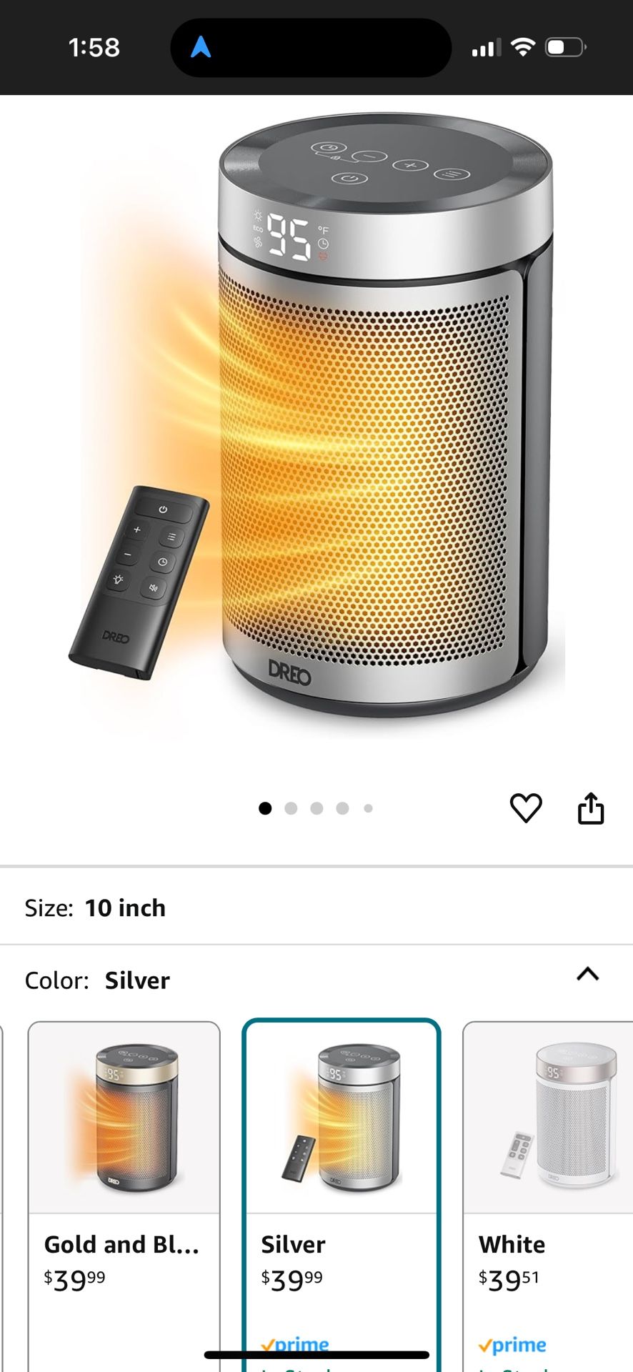 Dreo PTC Fan Heater