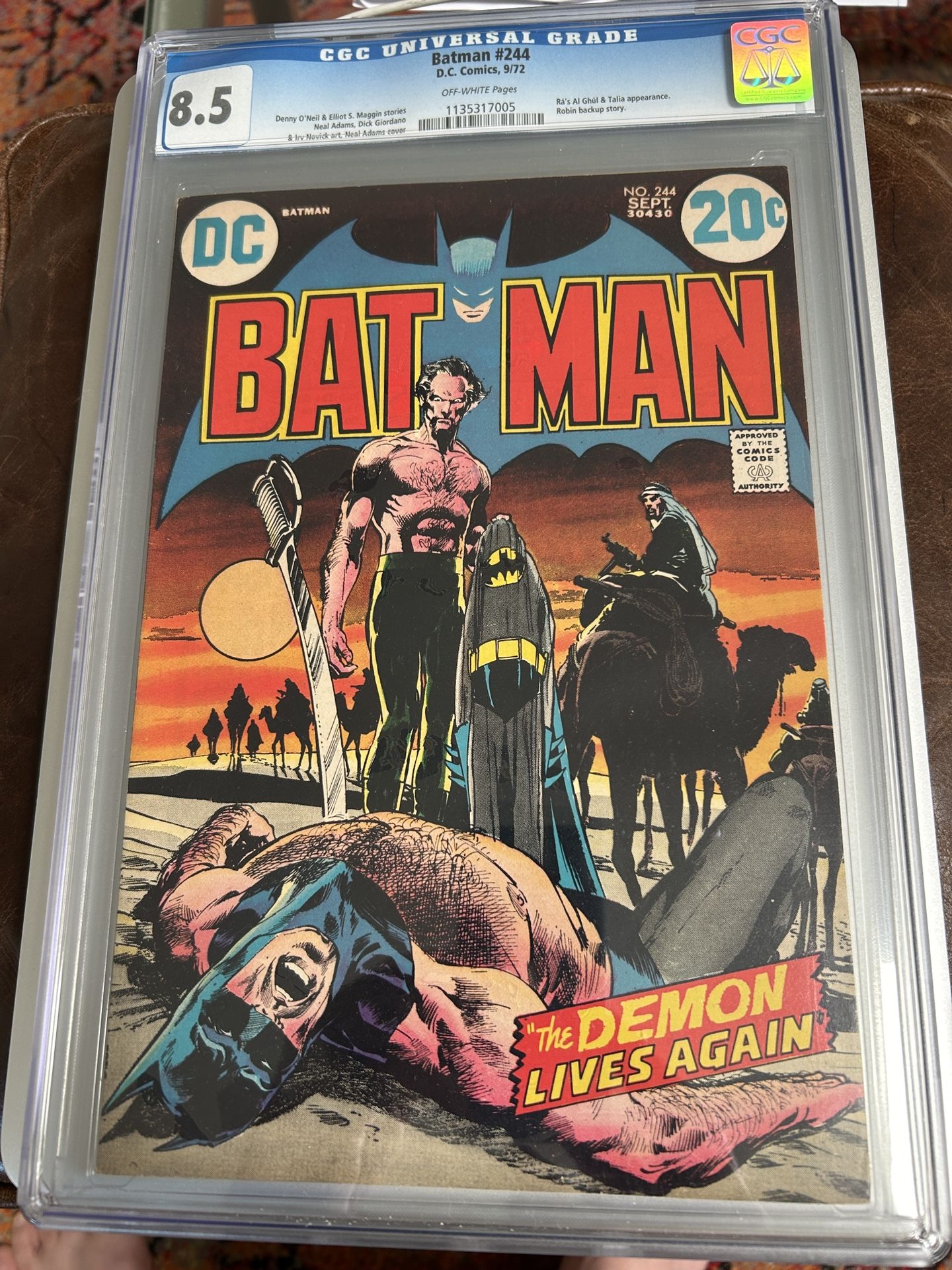 Neal Adams Classic Batman #244 Ra’s Al Ghul CGC 8.5 Marvel MCU Disney