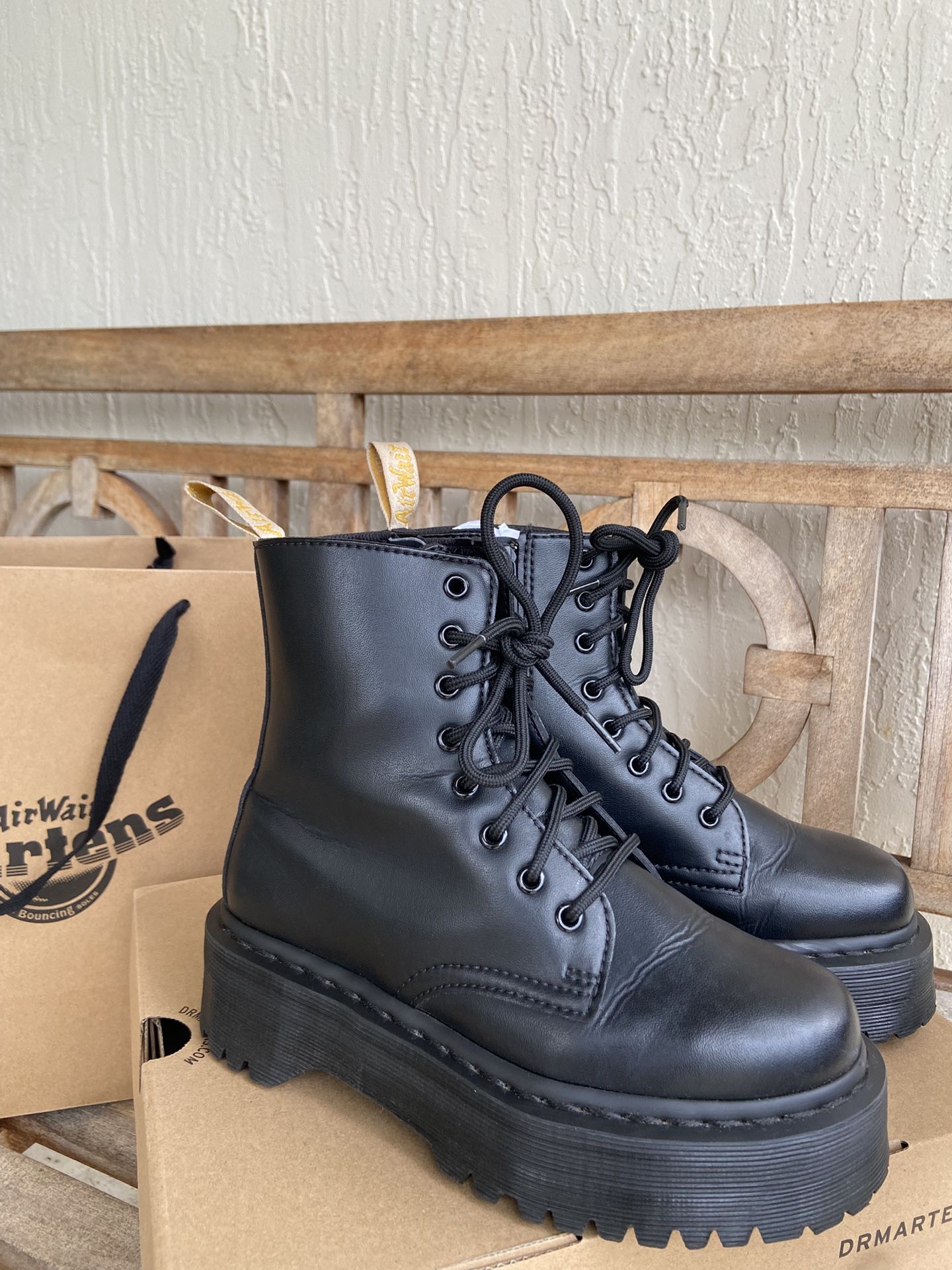 Dr. Martens Vegan Leather Black Boot