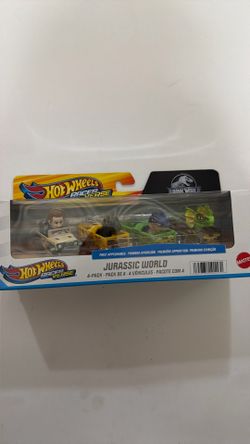 Hot wheels Jurassic world dinosaurs 4 pack cars hot wheels