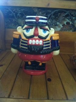 BIG Nutcracker Cookie Jar
