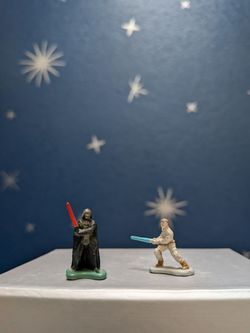 Vintage Star Wars Mini figurines-Luke Skywalker and Darth Vader
