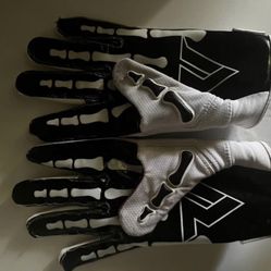 Rivel Semi-Padded Skeleton Football Gloves