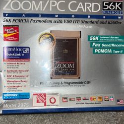 zoom/pc card 56k dualmode New Sealed $15