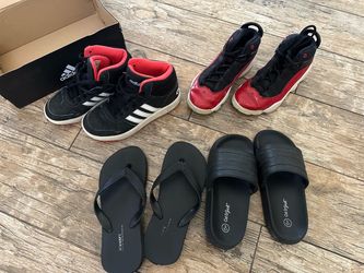 Toddler boy shoe lot - Size 13 and 1