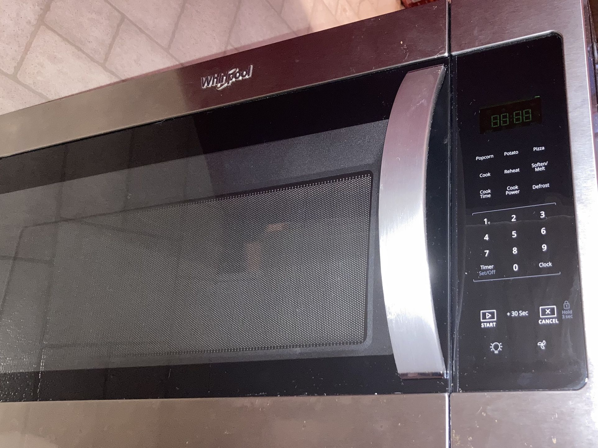 1.7 cu. ft. Microwave Hood Combination Whirlpool with Electronic Touch Controls