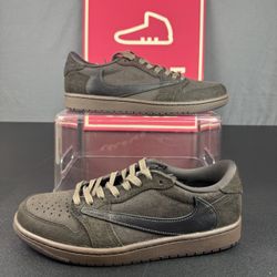 Travis Scott x Air Jordan 1 Retro Low OG SP 'Velvet Brown' sz 10 Brand new