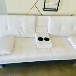 All white Bed/Futon/Sofa