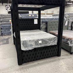 Brand New Queen Size Canopy Bed- Finance Available 