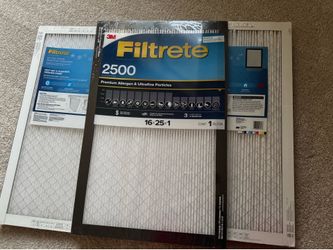 Brand New 3M Filtrete 2500 MPR Air Filters - 16x25x1 (3 Pack)
