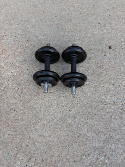 Cap dumbells handle $30