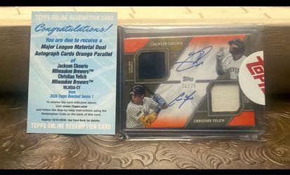Dual Autograph/25 Jackson Chaurio Christian Yelich