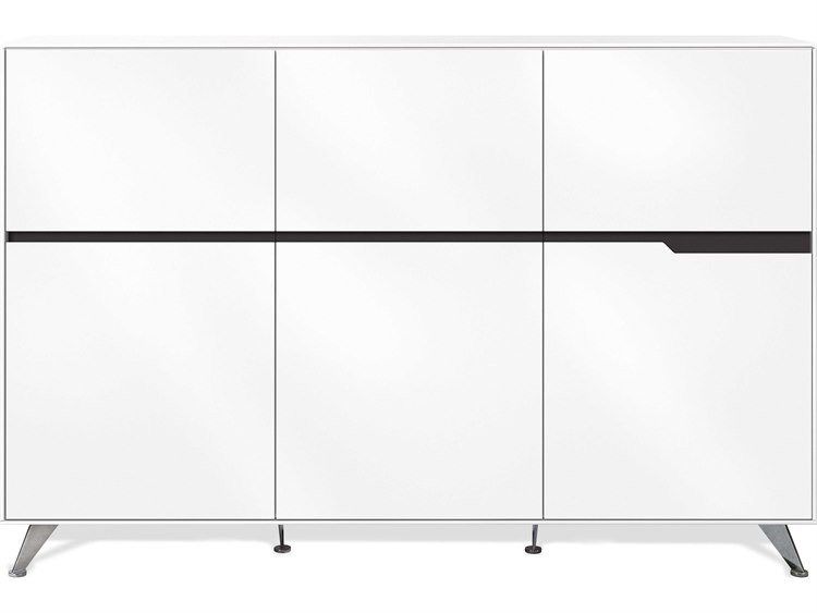 RENGORE WHITE STORAGE CABINET CREDENZA