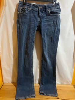 Miss Me Denim Jeans Size 27 JP6076B Flap Pocket Boot Used Good Condition $40 Meet Up In Irving @dfwgoods