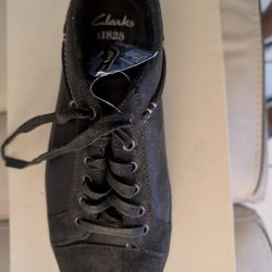 Clarks Lorsen Edge Mens Leather Sneakers 