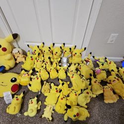 35 Pikachu  Plushies