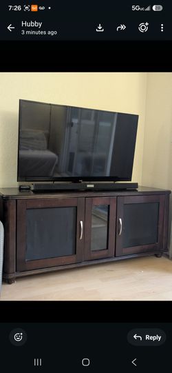 Solid wooden TV table