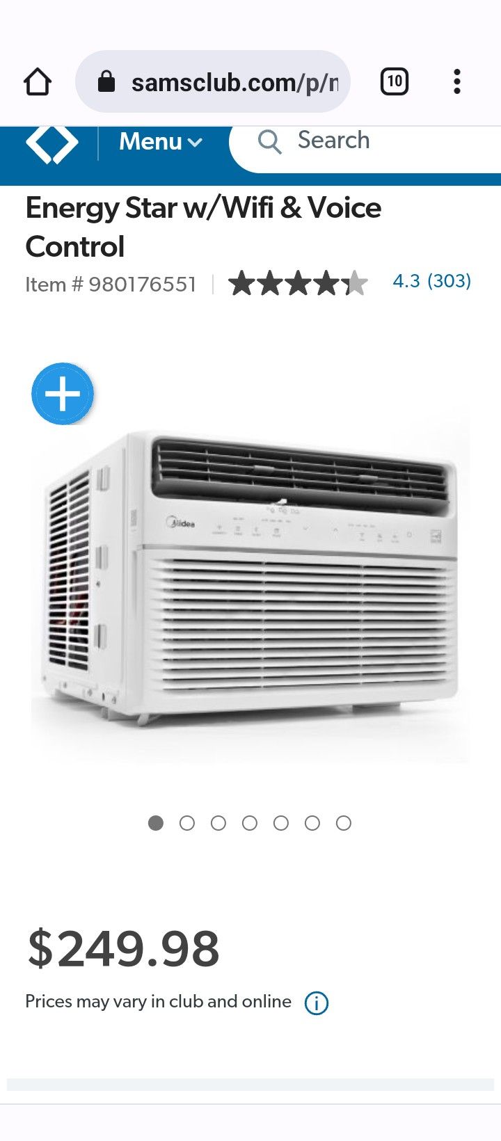 Midea Window Ac $200