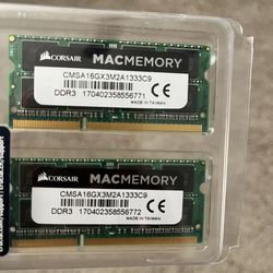 16GB Corsair Mac Memory DDR3 1333MHz (2x8GB)