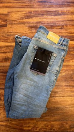 Purple jeans