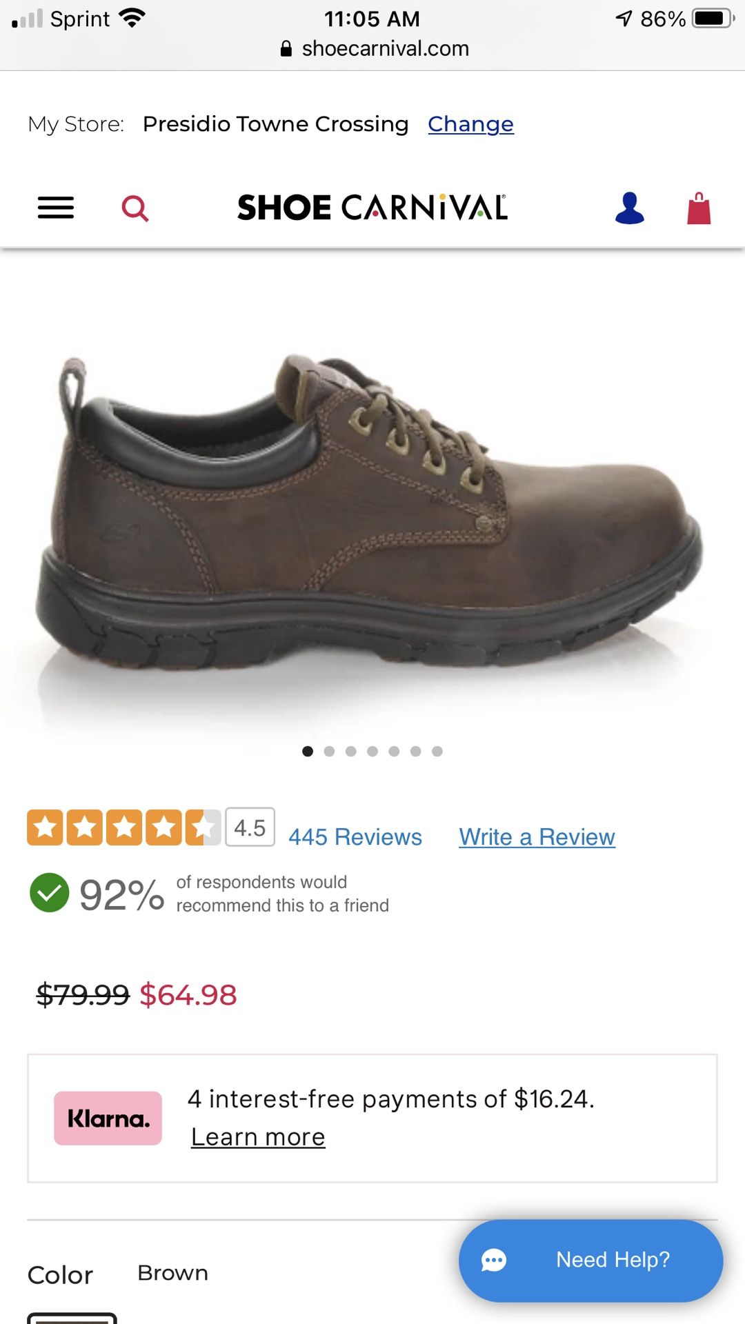Skechers Men’s Oxfords Size 10