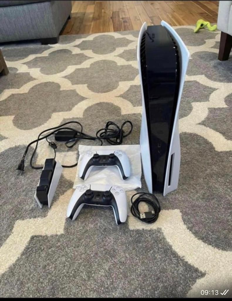 Sony PlayStation 5 Disc Edition (Slim) - White, 1TB SSD, DualSense Controller - Like New Condition