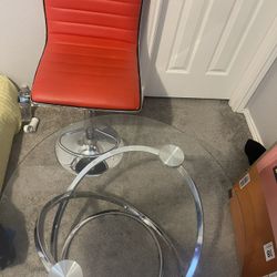 Chair And Glass Table 