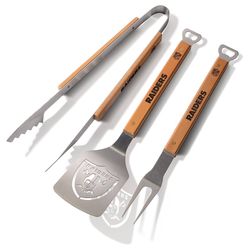 YouTheFan NFL Classic 3PC BBQ Grill Set - Las Vegas Raiders