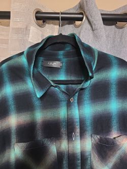 Camisa amiri flannel green