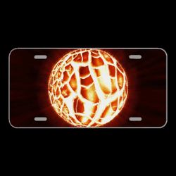 License Plate Novelty Car Front Sun Star Planet Explosion Moon